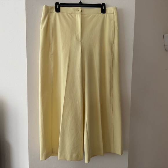 Ann Taylor Yellow Wide-Leg Marina pants Size 12 NWT - Picture 1 of 3